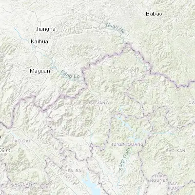 Map showing location of Hà Giang (22.823330, 104.983570)
