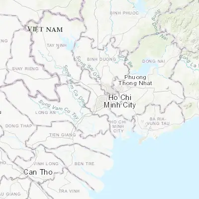Map showing location of Ho Chi Minh City (10.823020, 106.629650)