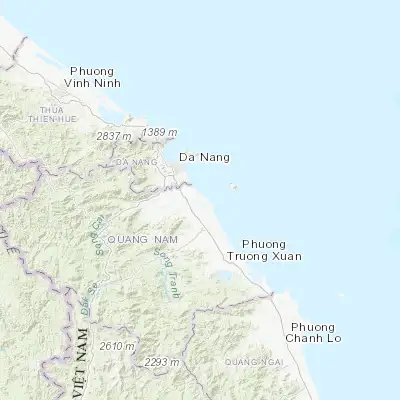 Map showing location of Hoi An (15.879440, 108.335000)