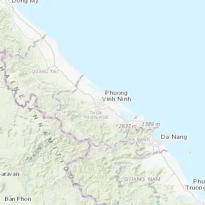 Map showing location of Huế (16.461900, 107.595460)