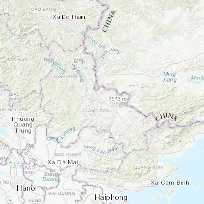 Map showing location of Lạng Sơn (21.852640, 106.761010)