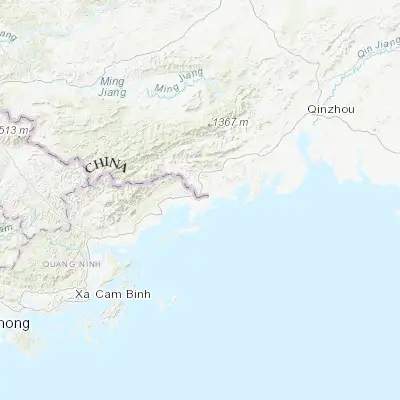 Map showing location of Móng Cái (21.524710, 107.966190)