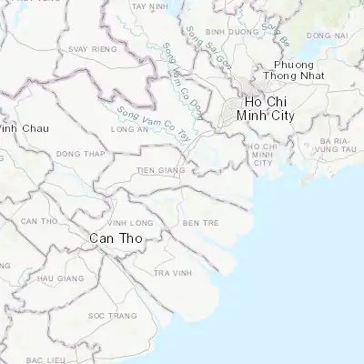 Map showing location of Mỹ Tho (10.360040, 106.359960)