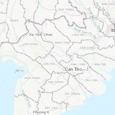 Map showing location of Quận Đức Thành (10.258740, 105.646000)