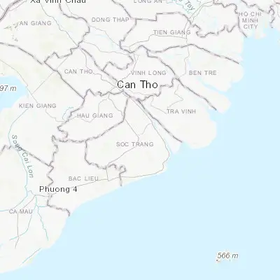 Map showing location of Sóc Trăng (9.599950, 105.971930)