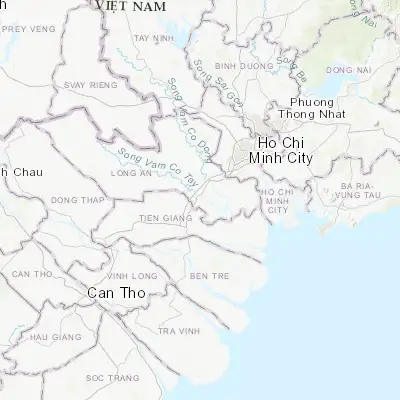 Map showing location of Tân An (10.535890, 106.413660)