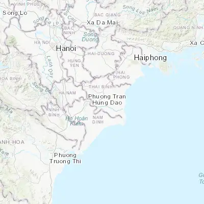 Map showing location of Thái Bình (20.450000, 106.340020)