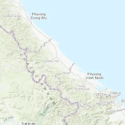 Map showing location of thị xã Quảng Trị (16.750830, 107.182780)