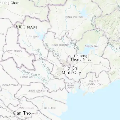 Map showing location of Thủ Dầu Một (10.980400, 106.651900)