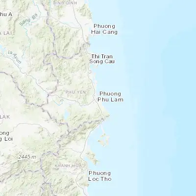 Map showing location of Tuy Hòa (13.095460, 109.320940)