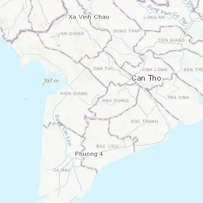 Map showing location of Vị Thanh (9.784490, 105.470120)