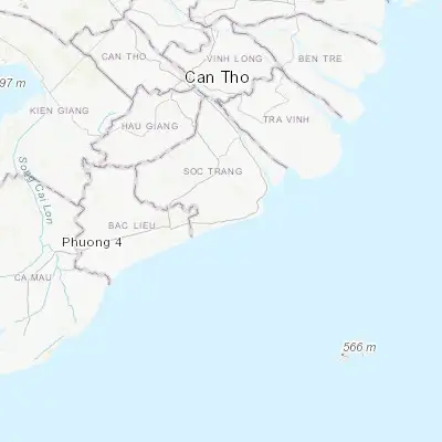 Map showing location of Vĩnh Châu (9.324390, 105.980060)