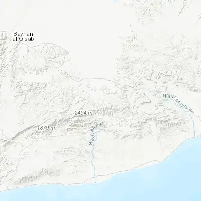 Map showing location of Khimār (14.319800, 46.739220)