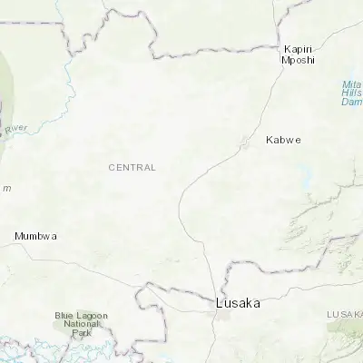 Map showing location of Chibombo (-14.656850, 28.070570)