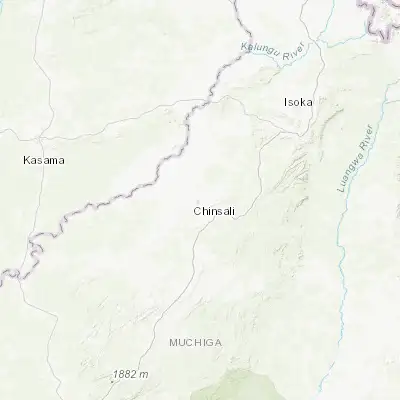 Map showing location of Chinsali (-10.541420, 32.081620)