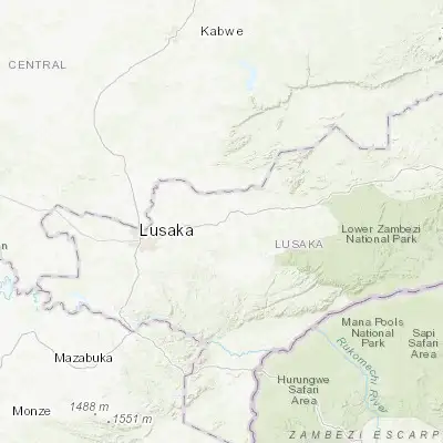 Map showing location of Chongwe (-15.329160, 28.682040)