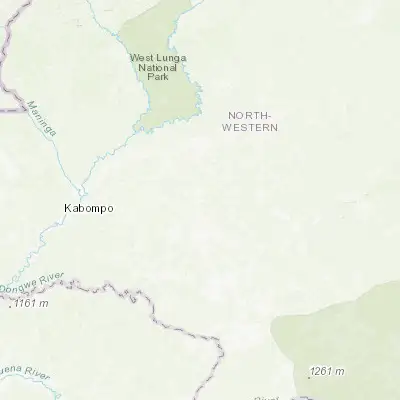 Map showing location of Kalengwa (-13.465860, 25.002710)