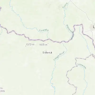 Map showing location of Kansanshi (-12.095140, 26.427270)