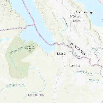 Map showing location of Mpulungu (-8.762340, 31.114050)