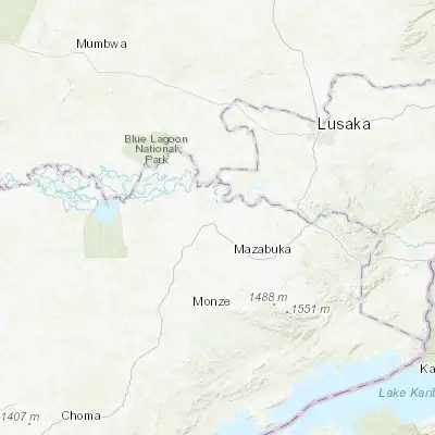 Map showing location of Nakambala (-15.832440, 27.779940)