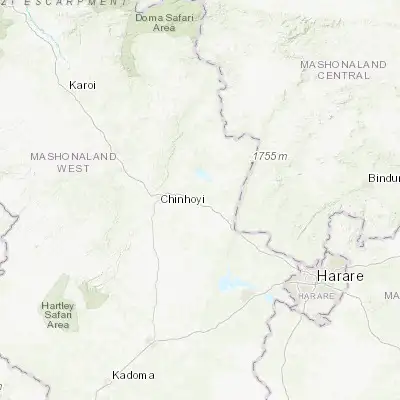 Map showing location of Banket (-17.383330, 30.400000)