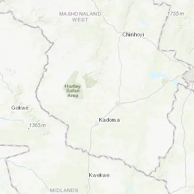 Map showing location of Chakari (-18.062940, 29.892460)