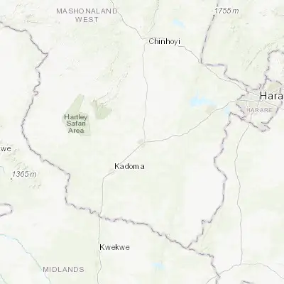 Map showing location of Chegutu (-18.130210, 30.140740)