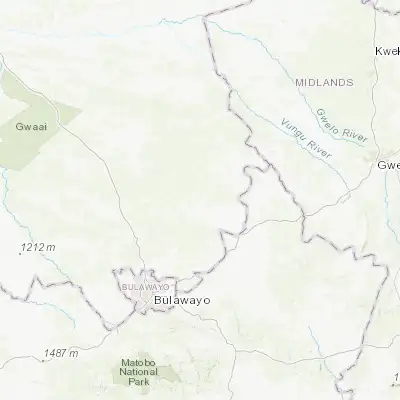 Map showing location of Inyati (-19.675630, 28.846870)