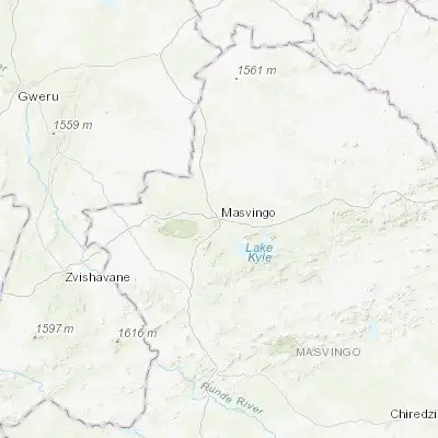 Map showing location of Masvingo (-20.063730, 30.827660)